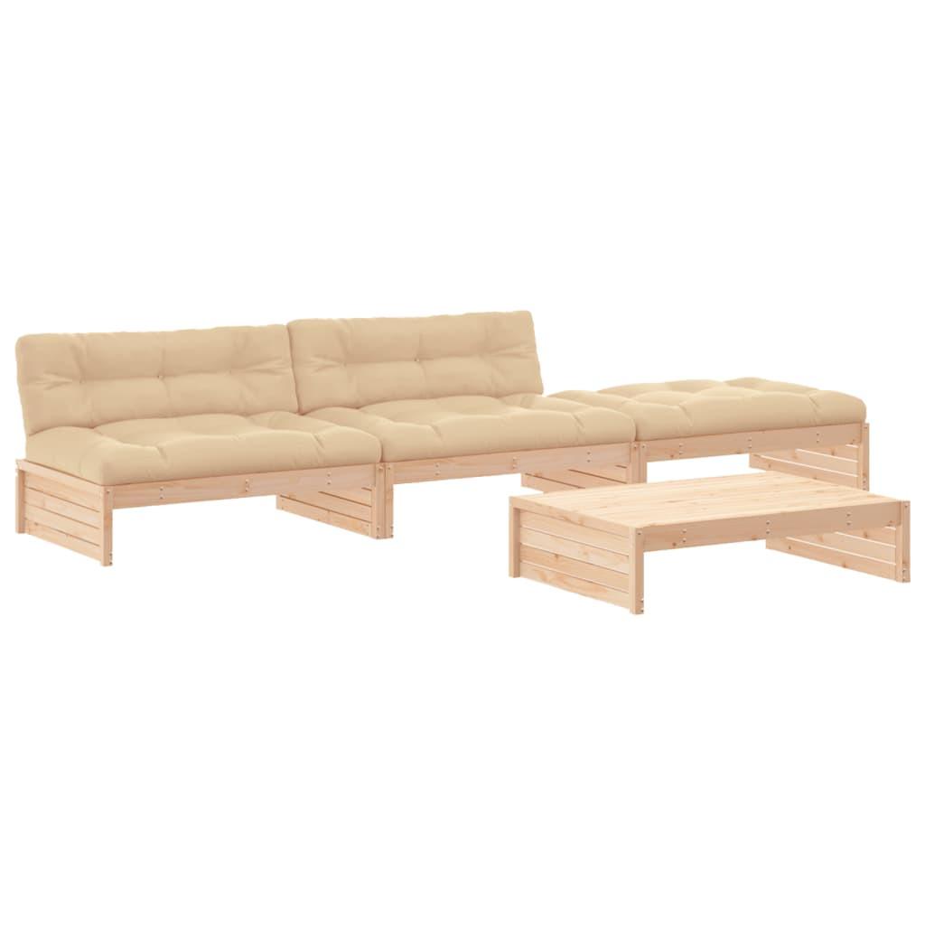 VidaXL Garten lounge set holz  