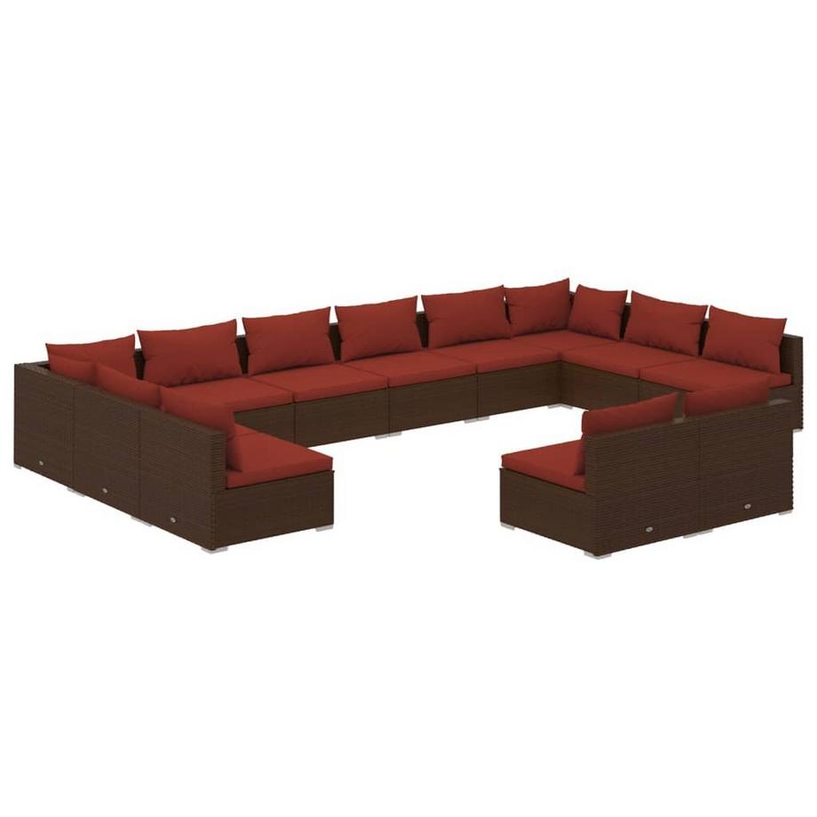 Garten-lounge-set poly-rattan