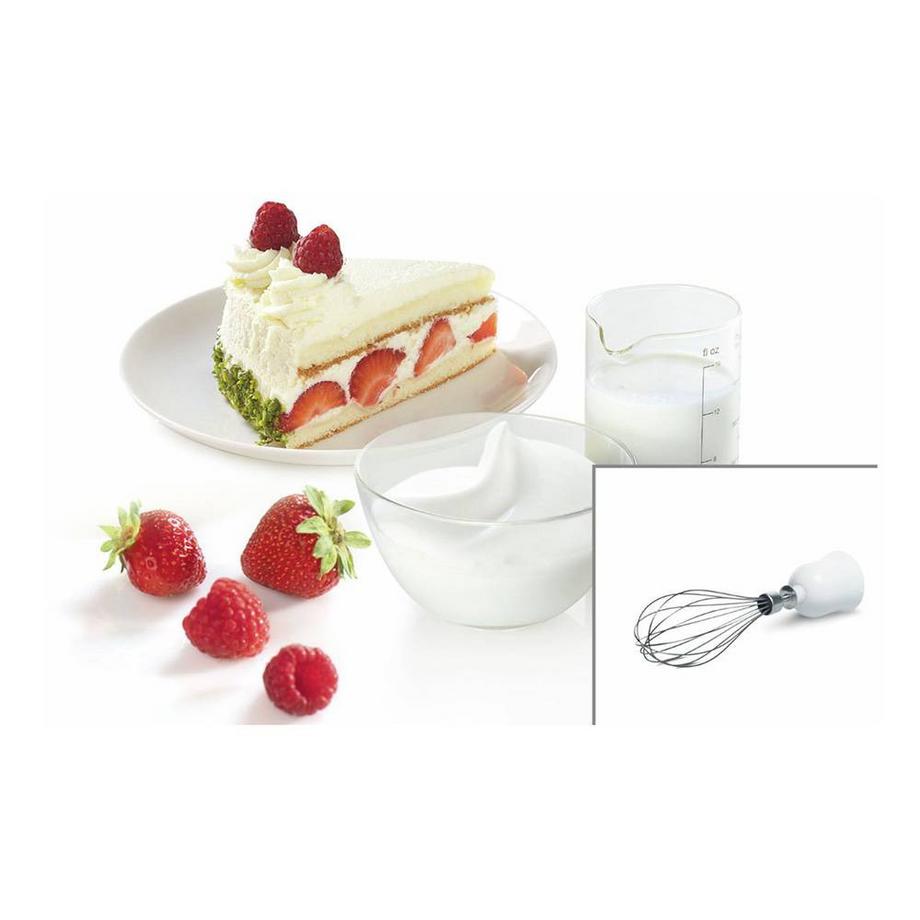 E+P Elektrik Mixeur plongeant 400 watts, pied métallique, manche CleverMixx /Deep red  