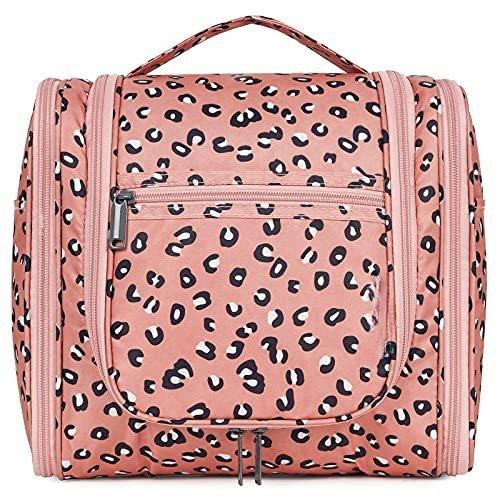 Image of Kulturtasche - Kosmetiktasche - Waschbeutel, Leopard (groß) Unisex Pink ONE SIZE
