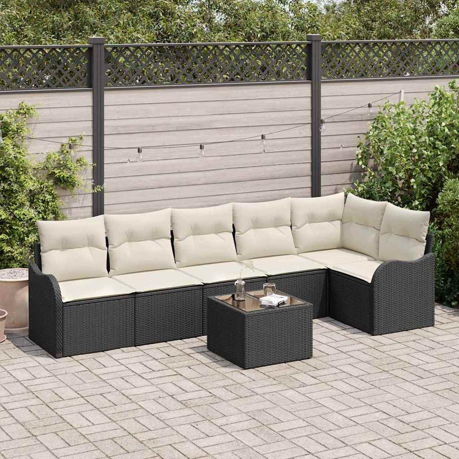 VidaXL Set Divano da Giardino Polyrattan  