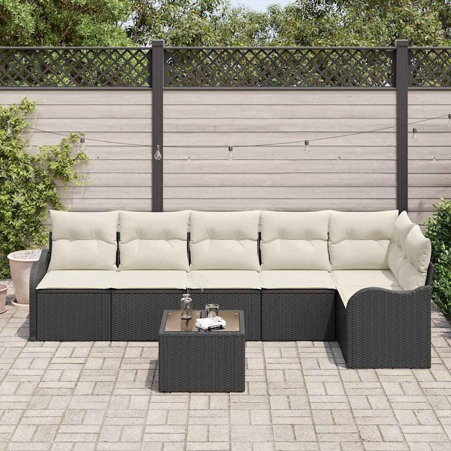 VidaXL Set Divano da Giardino Polyrattan  