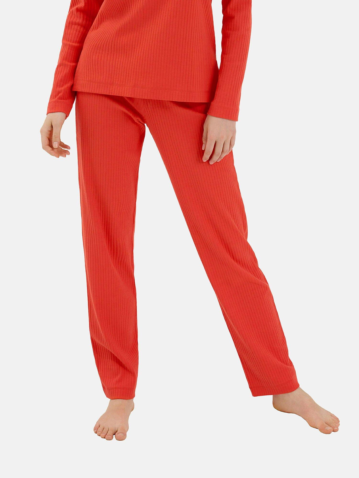Image of Pyjamastrümpfe Lange Hose Lucky Damen Orange XXL