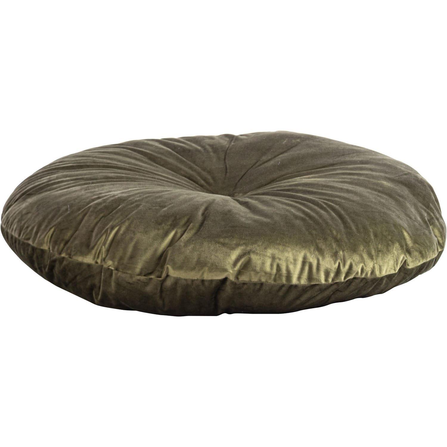 mutoni Coussin Artemis vert olive rond 90  