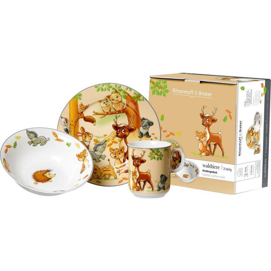Ritzenhoff & Breker  Waldtiere Kinderset 3-teilig 
