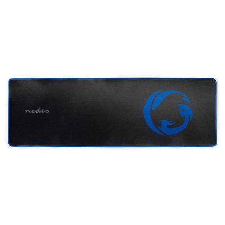 Nedis  Mousepad da gioco | Gomma / Microfibra | Nero 