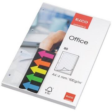 ELCO Ringbuchblock FSC weiss A4 74415.171 inkl. Haftnotiz, 100g 80 Blatt