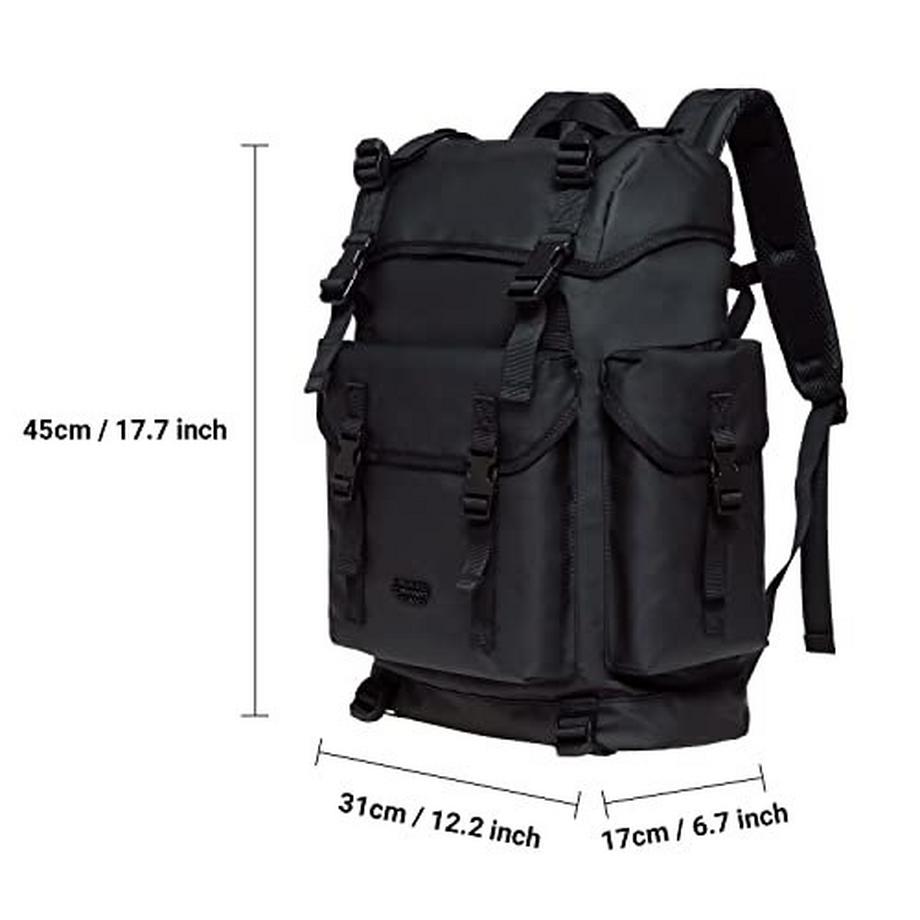 Only-bags.store Grosser Vintage Wanderrucksack mit 14 Zoll Laptopfach  