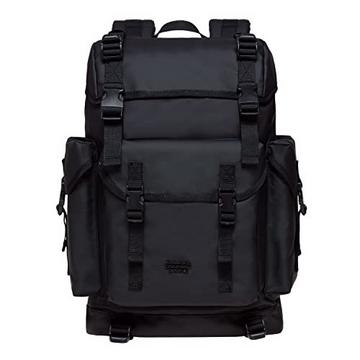 Leder Groß Rucksack, Vintage Wanderrucksack mit 14 Zoll Laptopfach für Arbeit, Ausflüge, Uni