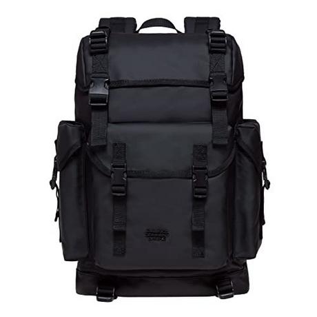 Only-bags.store Leder Groß Rucksack, Vintage Wanderrucksack mit 14 Zoll Laptopfach für Arbeit, Ausflüge, Uni  