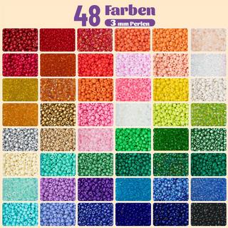 Activity-board  16000 pièces de perles pour bracelets, perles de bricolage pour enfiler avec des perles de lettres pour des bracelets d'idée de cadeau, perles pour enfiler ensemble pour les enfants 