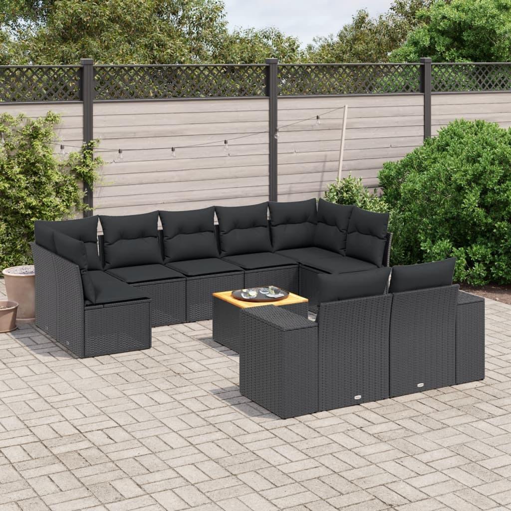 VidaXL set divano da giardino Polirattan  