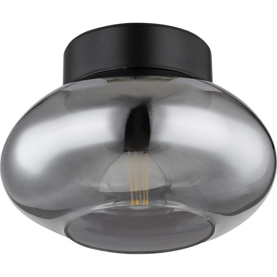 mutoni Plafonnier métal noir mat 1xE27  