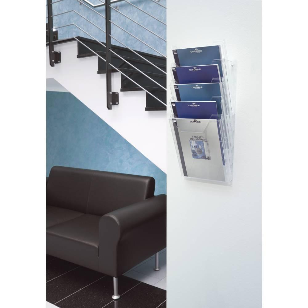 DURABLE COMBIBOXX A4 SET XL - 8586  Porta depliant Trasparente DIN A4 Numero scomparti 5 (L x A x P) 242 x 5  