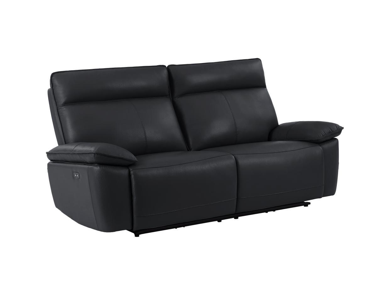 Image of Relaxsofa 3-Sitzer elektrisch - Rindsleder - Schwarz - NOVENA Relaxsofa 3-Sitzer elektrisch - Rindsleder - Schwarz - NOVENA
