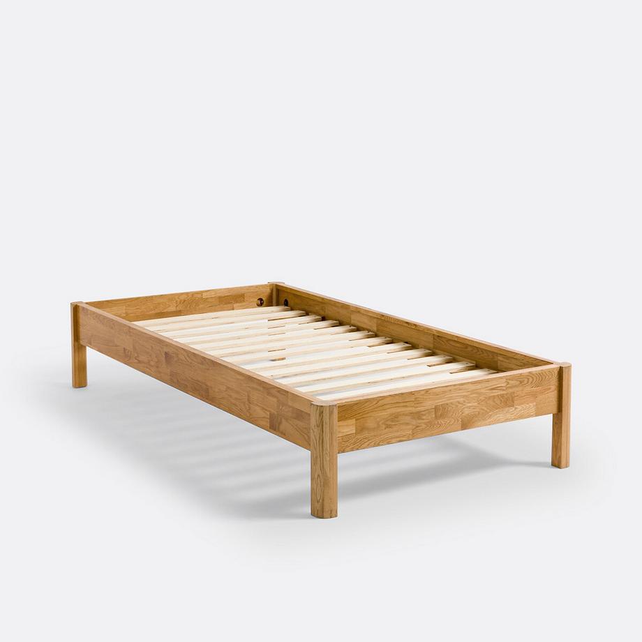 La Redoute Intérieurs Lit chêne massif avec sommier ZULDA 1 personne  