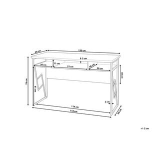 Beliani Table de bureau en Panneau de particules Moderne FORRES  