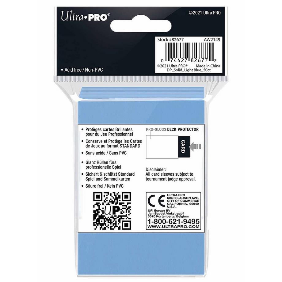 Ultra PRO  Ultra PRO Sleeves / Hüllen Light Blue Standard Size 
