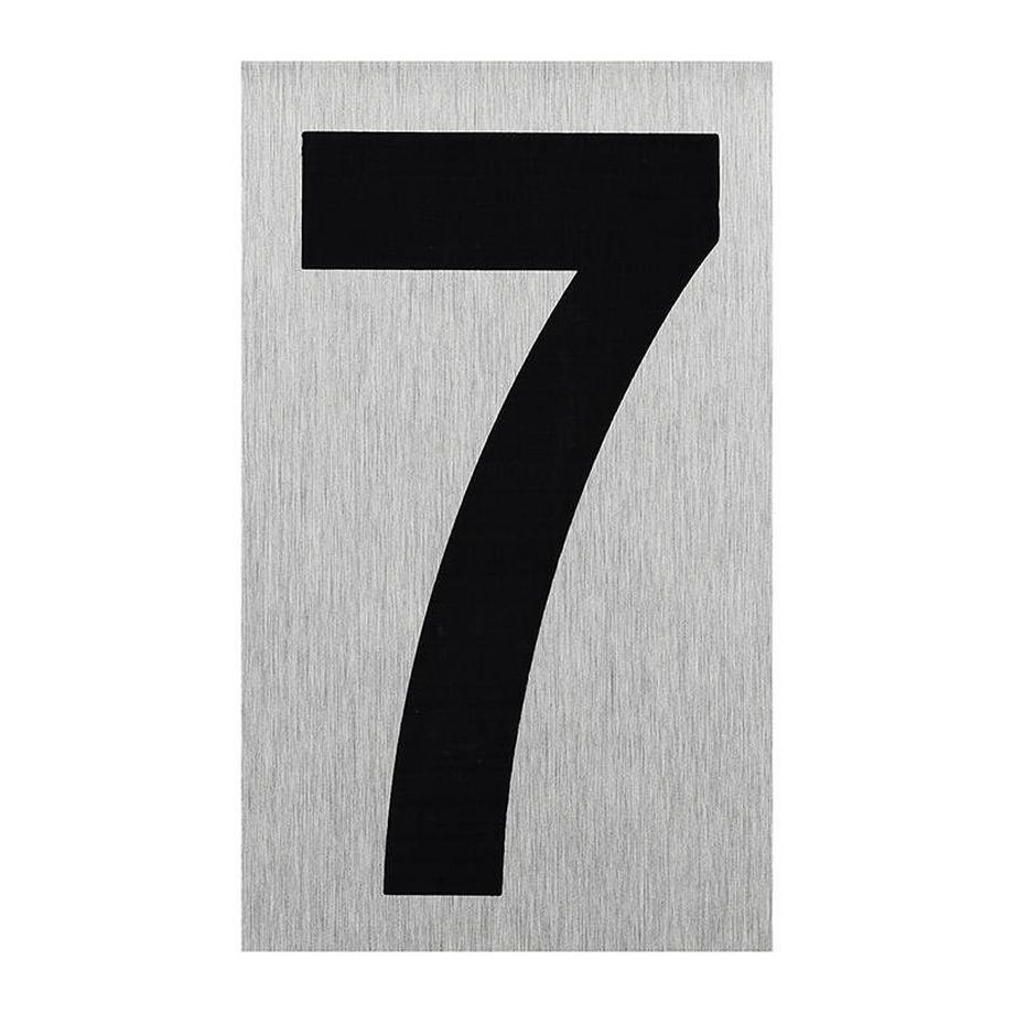 Plaque de porte en aluminium " 7 " 100x60mm