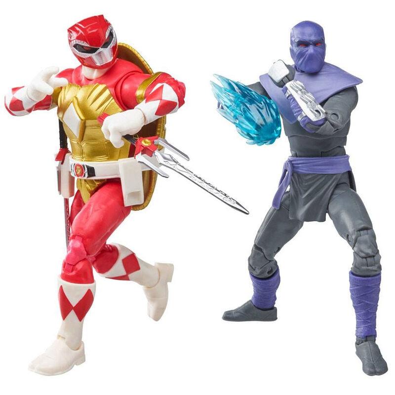 Hasbro  Power Rangers Ninja-Schildkröten Raphael + Fußsoldat Tommy Pack Figur 15cm 