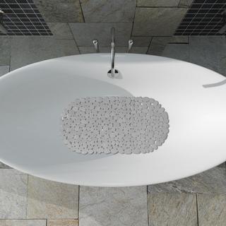 Northix Tapis de bain antidérapant motif pierre  