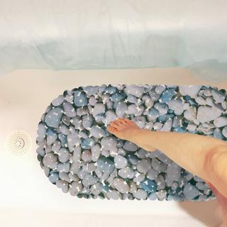 Northix Tapis de bain antidérapant motif pierre  