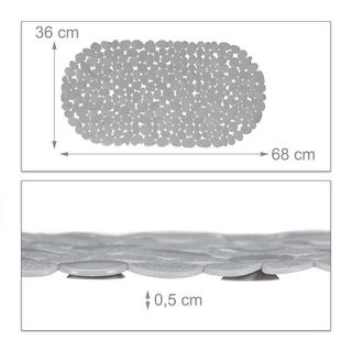 Northix Tapis de bain antidérapant motif pierre  