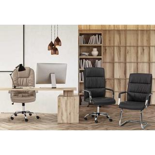 mutoni Fauteuil de bureau Dehli gris tourterelle  