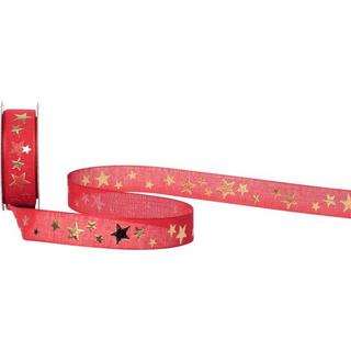 SPYK SPYK Band Cubino Étoiles 1031.1654 16mmx3m Rot-Gold  