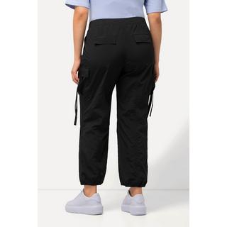 Ulla Popken  Pantaloni cargo con stile utility con cintura elastica e orli elastici 