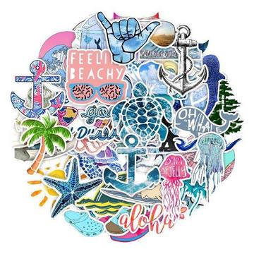 Confezione di adesivi - Spiaggia
