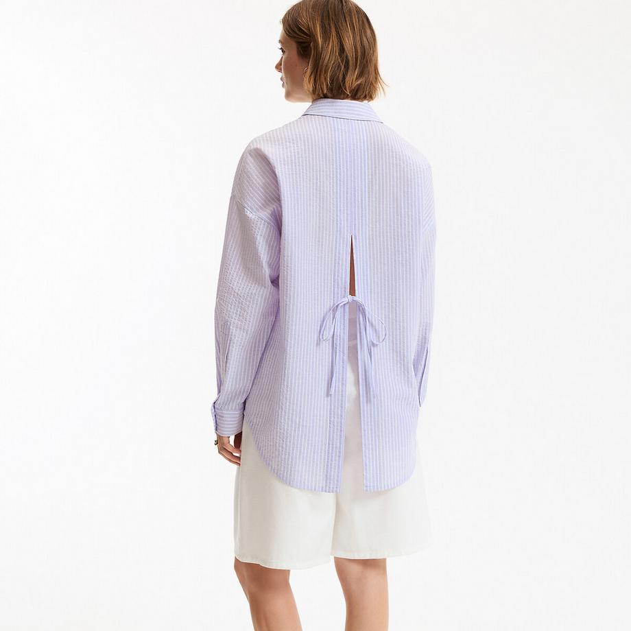 La Redoute Collections Camicia a Righe con Lacci da Annodare  