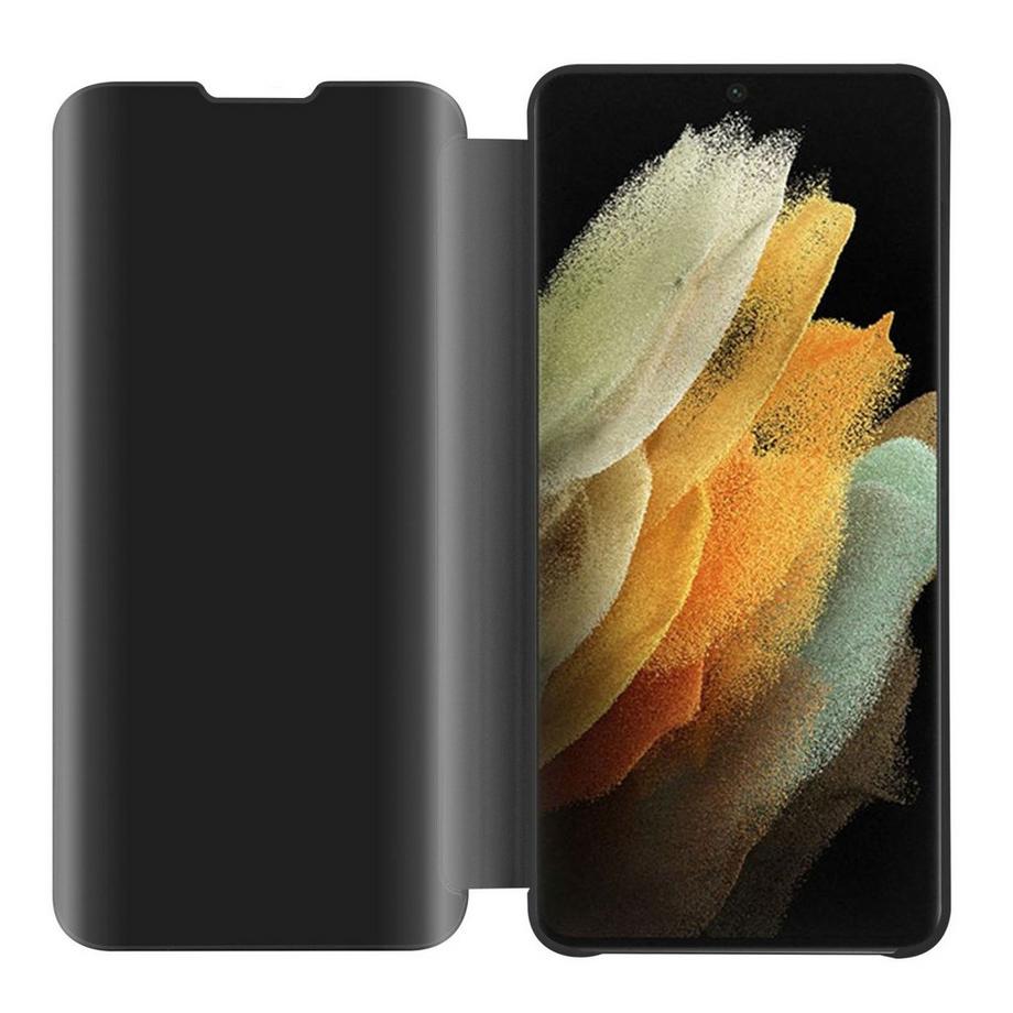 Cadorabo  Housse compatible avec Samsung Galaxy S21 ULTRA - Clear View étui de protection miroir avec fonction de support Protection à 360 degrés 