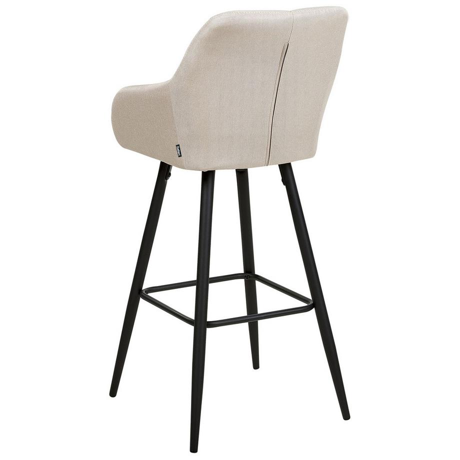 Beliani Set di 2 sedie alte en Tessuto Retrò DARIEN  