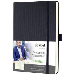 Sigel Tageskalender CONCEPTUM® undatiert  DIN A5 Schwarz 400 Seiten 1 St.  