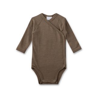 Sanetta  Merino/Seide Wickelbody uni beige 