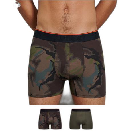 Superdry  klaiche boxerhort au bio-baumwolle uperdry (x2) 