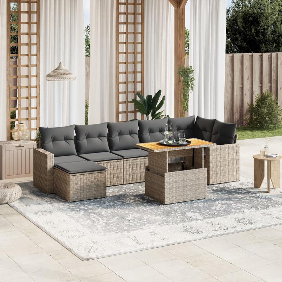 VidaXL Garten sofagarnitur poly-rattan  