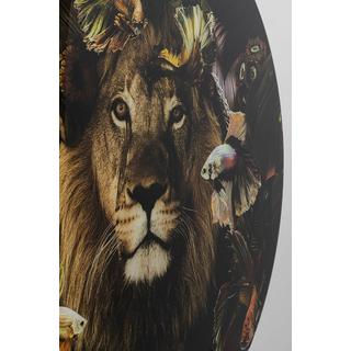 KARE Design Image en verre Curious Lion vers 100  