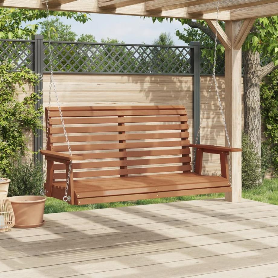 VidaXL Banc de balançoire de jardin bois  