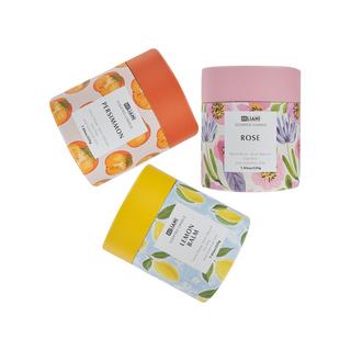 Beliani Set di 3 Candele Profumate en Cera di Soia COLORFUL BARREL  