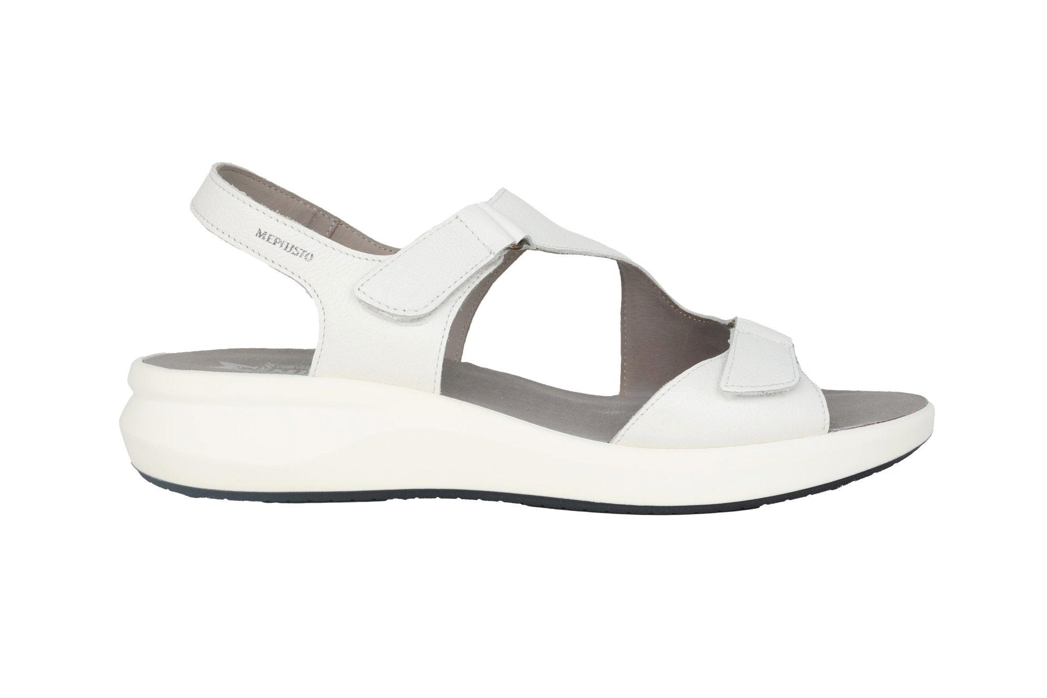 Image of Tiara - Leder Sandale Damen Weiss 36