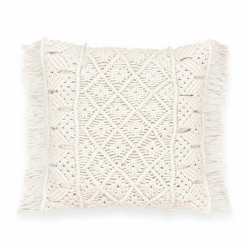 Housse de coussin macramé