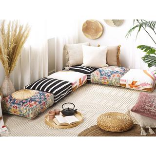 Beliani Pouf en Cotone Boho OUED  