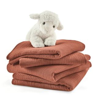 La Redoute Intérieurs  Lot de 4 maxi langes en gaze de coton Kumla 