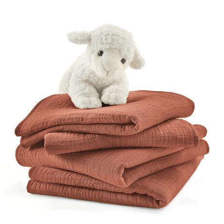 La Redoute Intérieurs  Lot de 4 maxi langes en gaze de coton Kumla 