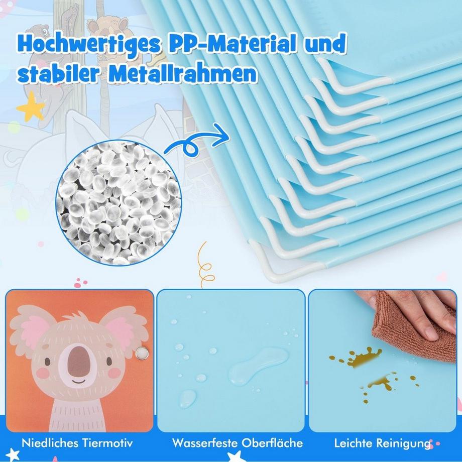 Northix Kindergarderobe mit 12 Würfeln  