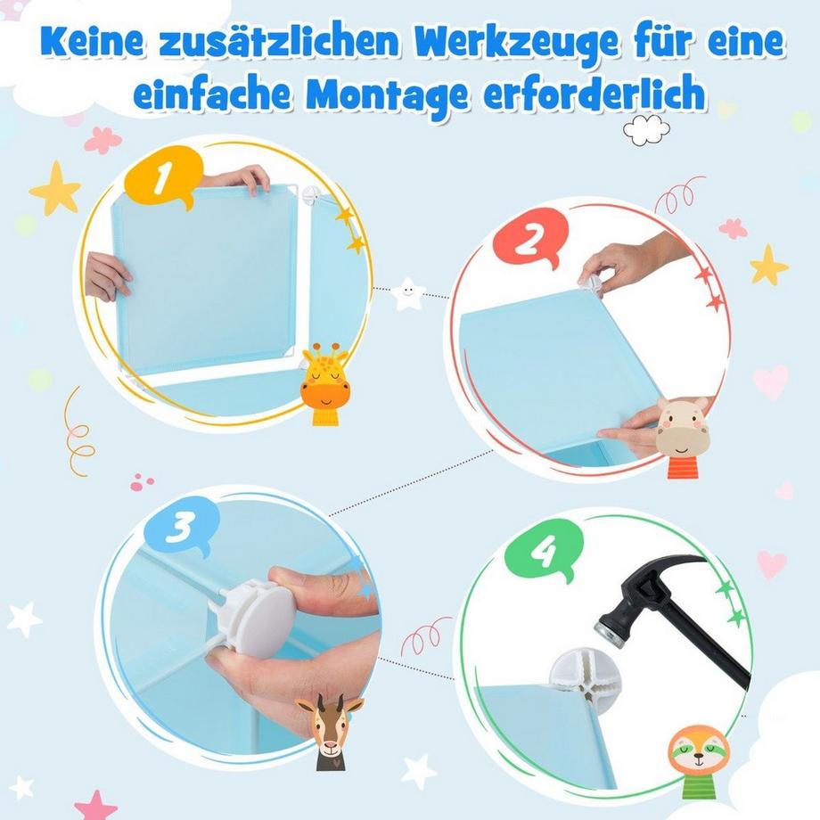 Northix Kindergarderobe mit 12 Würfeln  