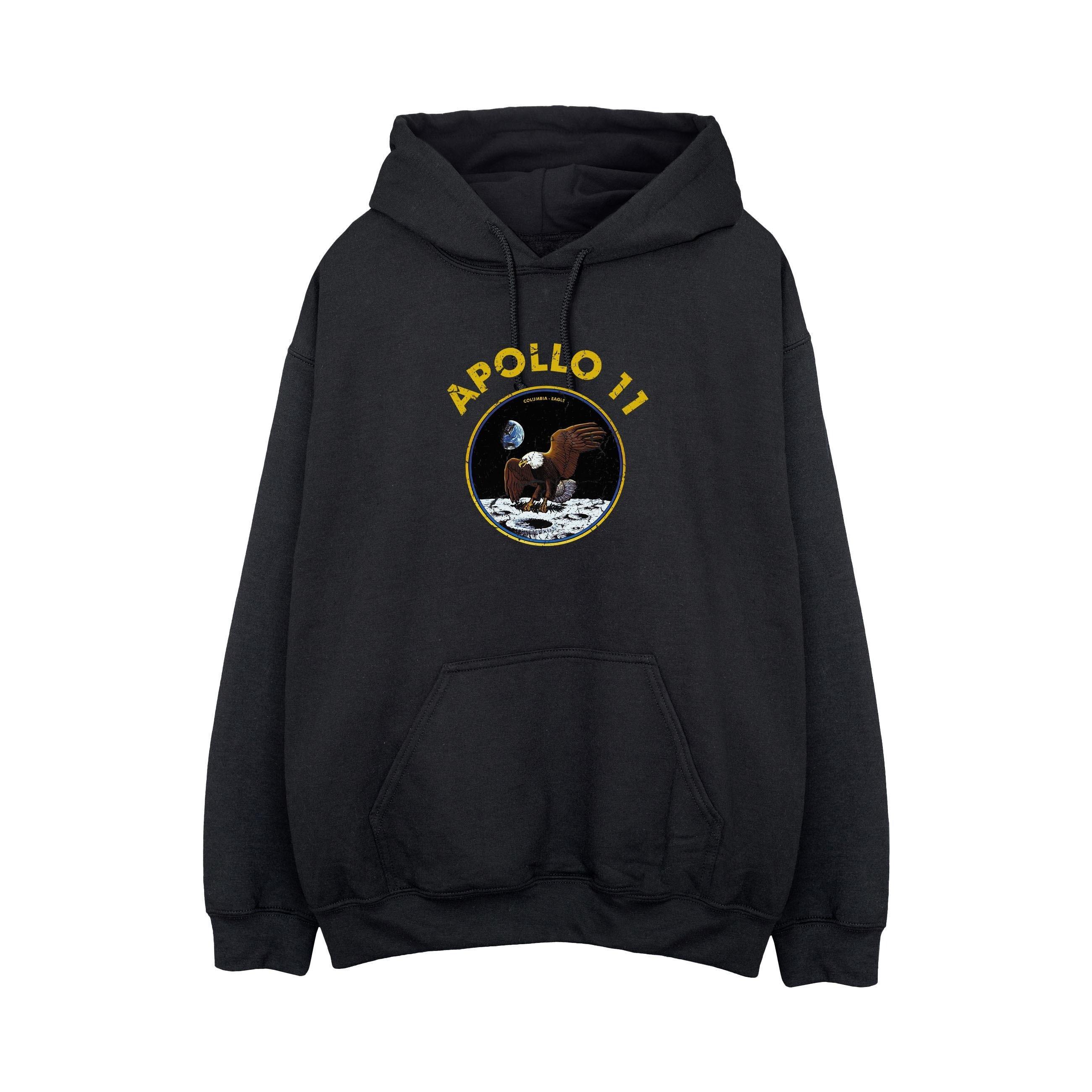 Image of Classic Apollo 11 Kapuzenpullover Herren Schwarz S