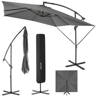 Tectake Parasol Apollon avec manivelle 2,5 x 2,5 m  